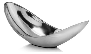 13" Aluminum Modern Twisted Centerpiece Bowl