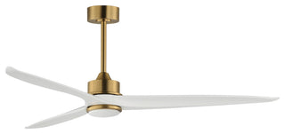 Maxim 88834 Woodwind 80" 3 Blade Indoor LED Ceiling Fan - Natural Aged Brass