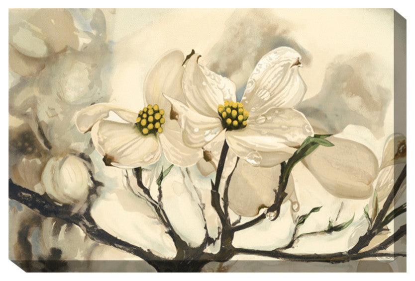 Dogwood Watercolor Outdoor Art