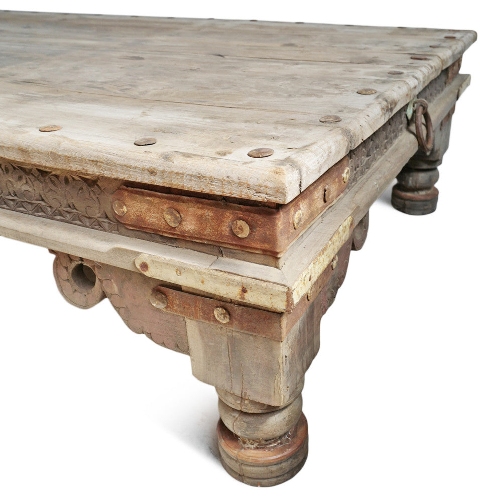 Consigned Vintage Teak Takhat Coffee Table 2