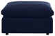 Modular Sectional Deep Sofa Chair Set, Sunbrella, Blue Navy, Outdoor Patio