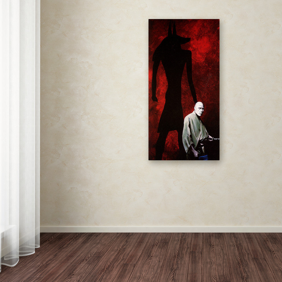 Nick Bantock 'Anubis' Canvas Art, 24x12