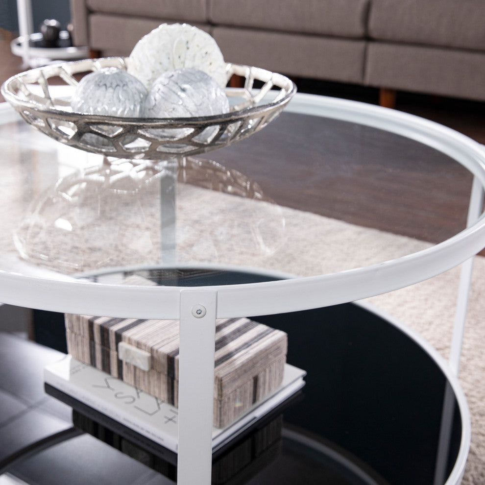 Barcroft Glass-Top Cocktail Table