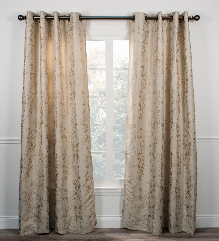Meadow Lined Grommet Panel, Linen, 50"x63"