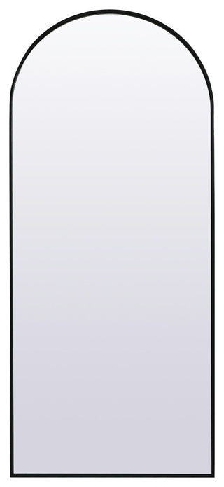 Metal Frame Arch Full Length Mirror 32X76 Inch, Black