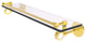 Clearview 22" Glass Shelf with Gallery Rail, Polished Brass