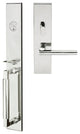 Sunrise Lever, Mortise Entry Handleset, Polished Stainless Steel, Left Hand