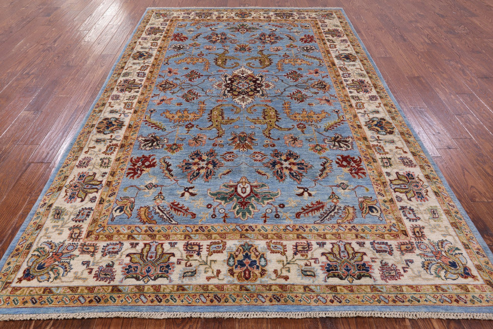 Persian Tabriz Hand Knotted Wool Rug 6' 9" X 10' 7" Q7733