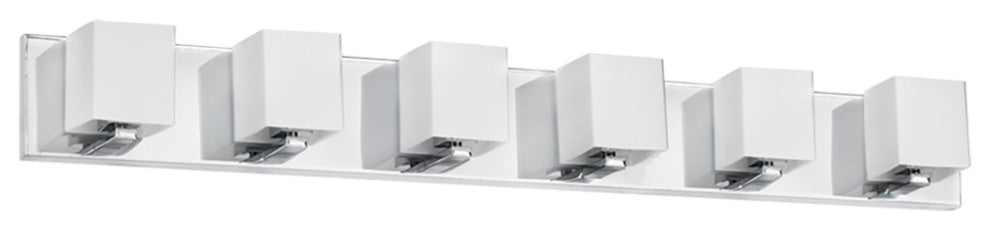 6-Light Vanity in Polished Chrome