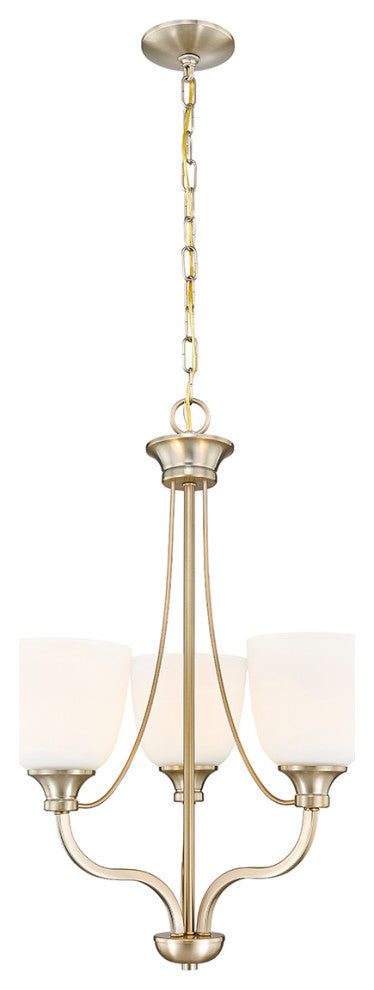 Alberta 3 Light 18" Modern Gold Chandelier