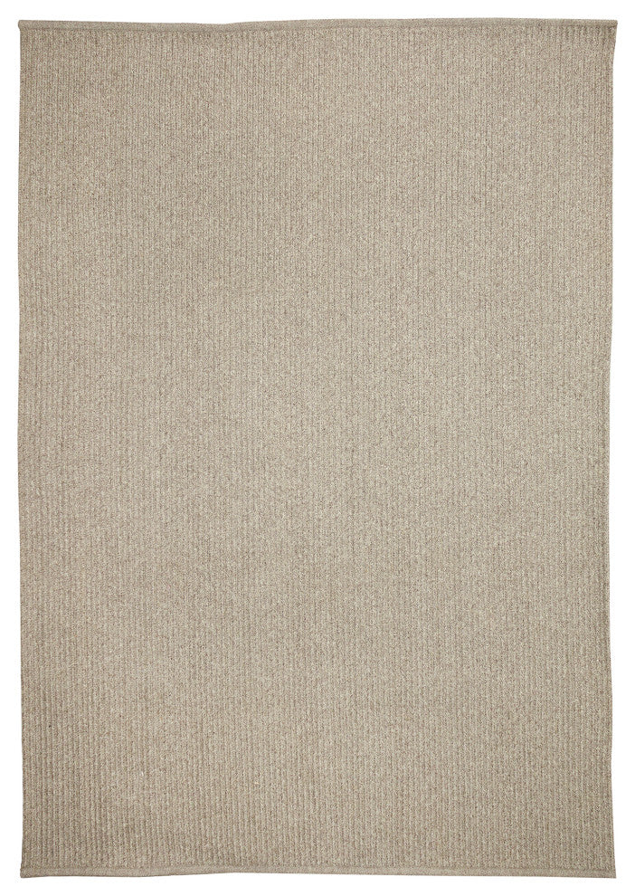Calais Solid Indoor/Outdoor Rug, Gray, 5'x7'6"