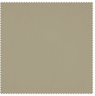 Heritage Plush Velvet Curtain Single Panel, Light Beige, 50"x108"