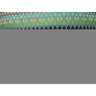 Plutus Alpenglow Turquoise Handmade Throw Pillow, (20" x 20")