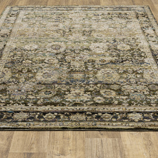 Oriental Weavers Andorra Green/ Brown Oriental Indoor Area Rug 8'6"X11'7"