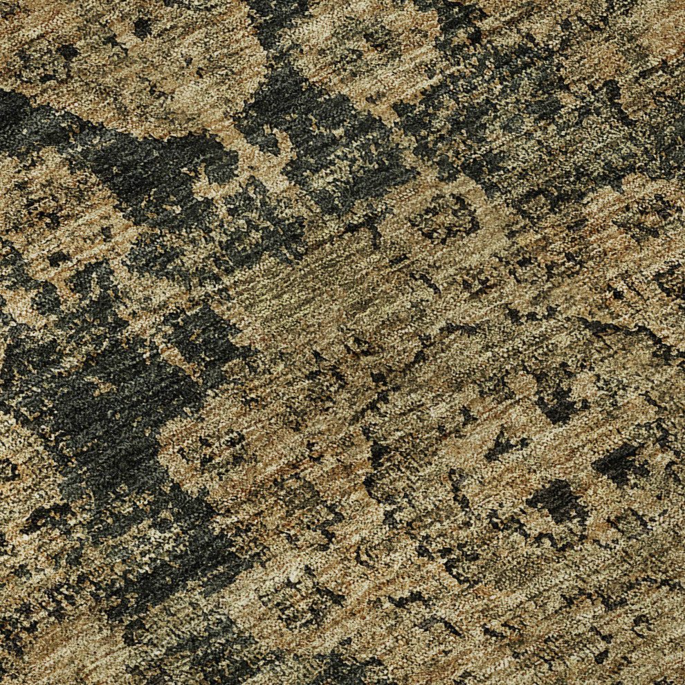 Premium Machine Washable Mayfield AMF634 Charcoal 2'3" x 7'6" Runner Rug