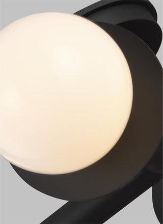 Nodes Large Linear Chandelier, Midnight Black