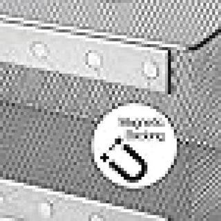 YBM Home Wire Mesh Magnetic Basket, Silver 11"x5.5"x5" 4 Pack