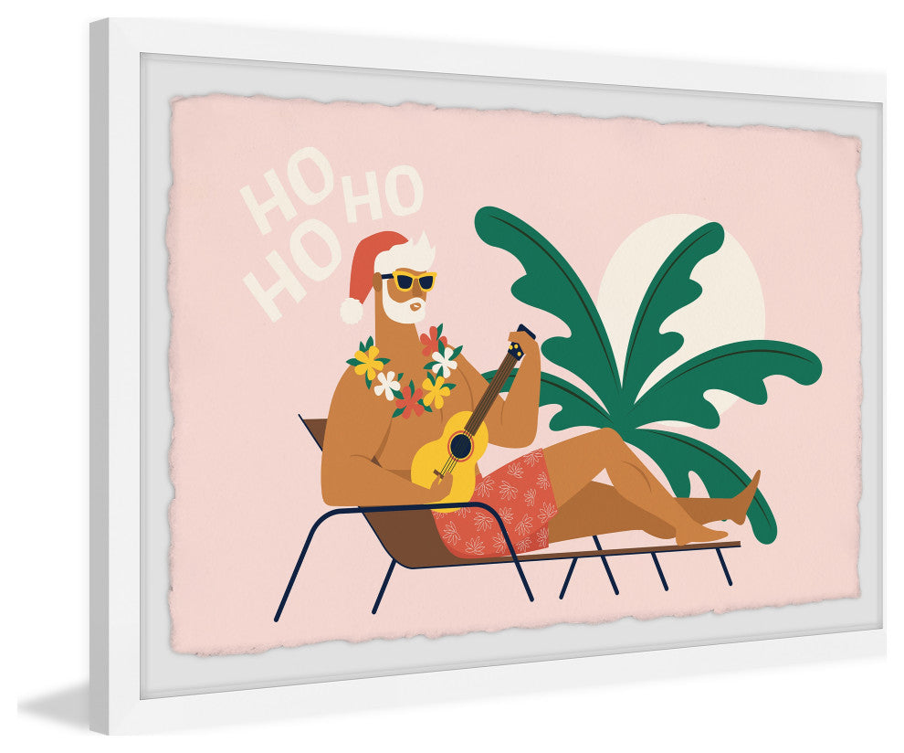 "Hawaiian Christmas" Framed Painting Print, 12x8