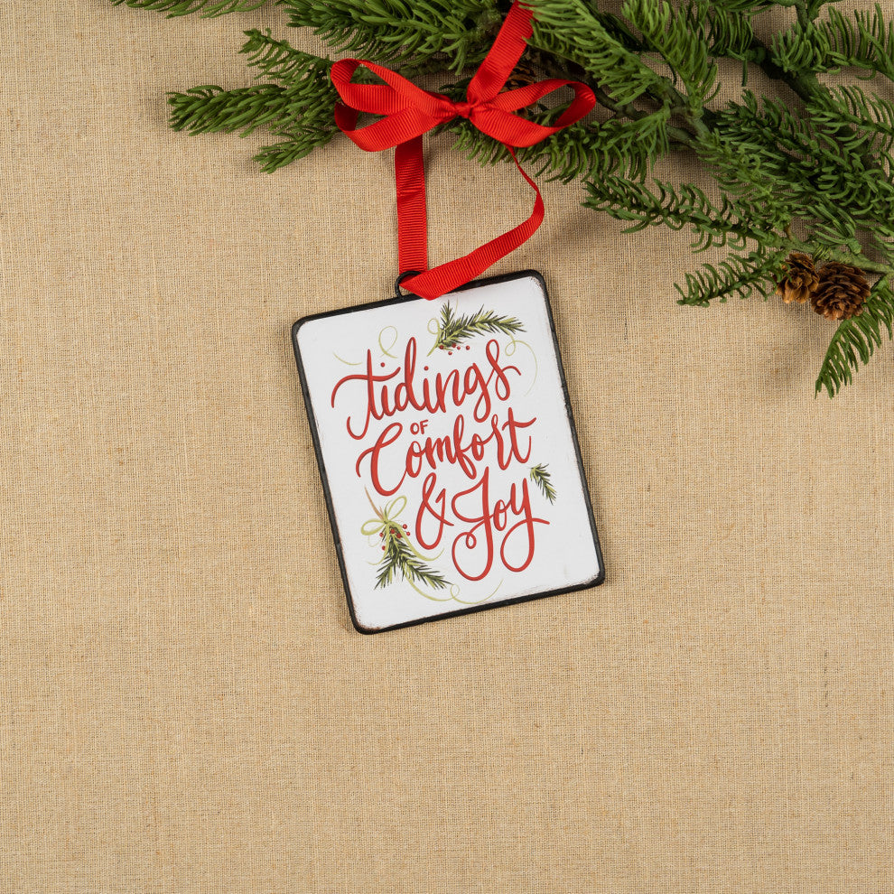 Holiday Sentiment Ornament, Set of 12