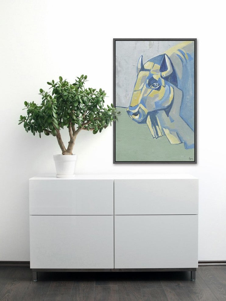 "On a Mission" Floater Framed Painting Print on Canvas, 24"x36"