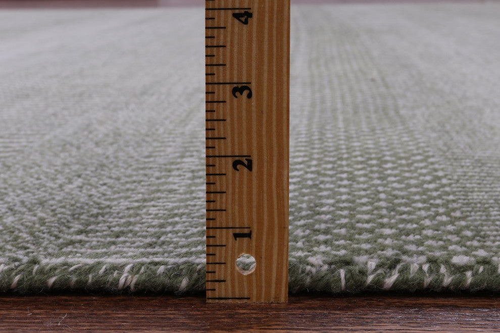 Savannah Grass Hand Knotted Wool and Silk Rug 9' 0" X 12' 3" Q12004