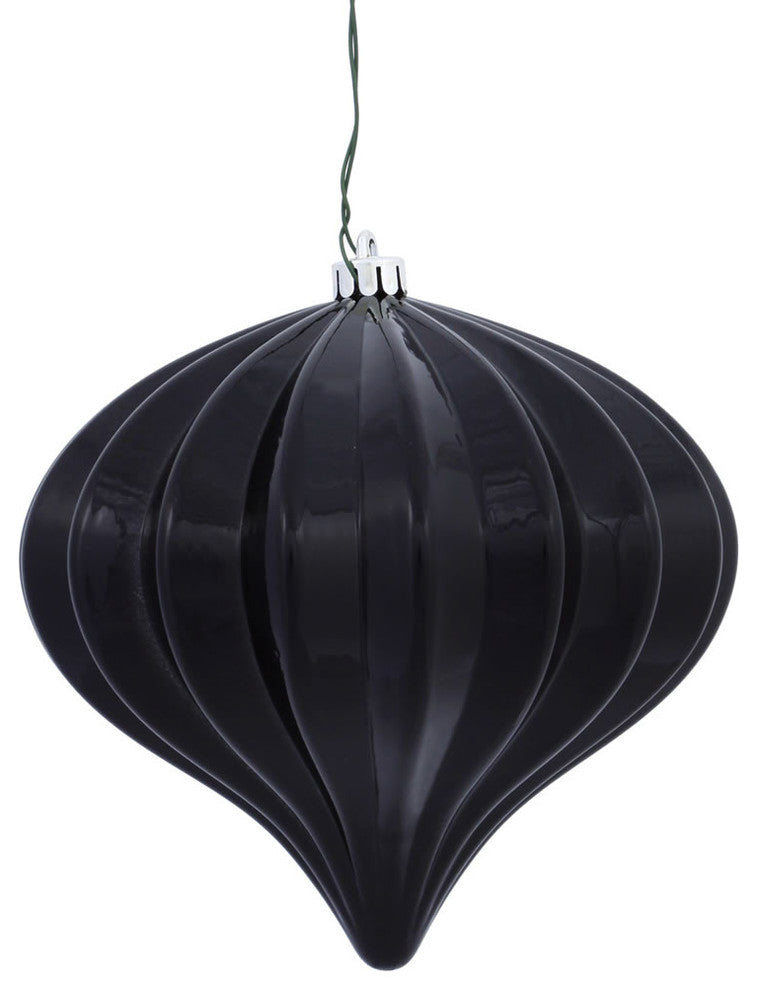 5.7" Black Shiny Onion Uv Drilled 3/Bag