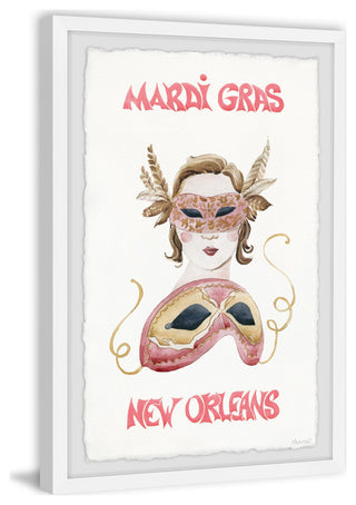 "Mardi Gras" Framed Painting Print, 12x18