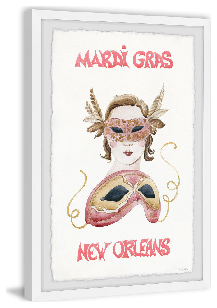 "Mardi Gras" Framed Painting Print, 12x18