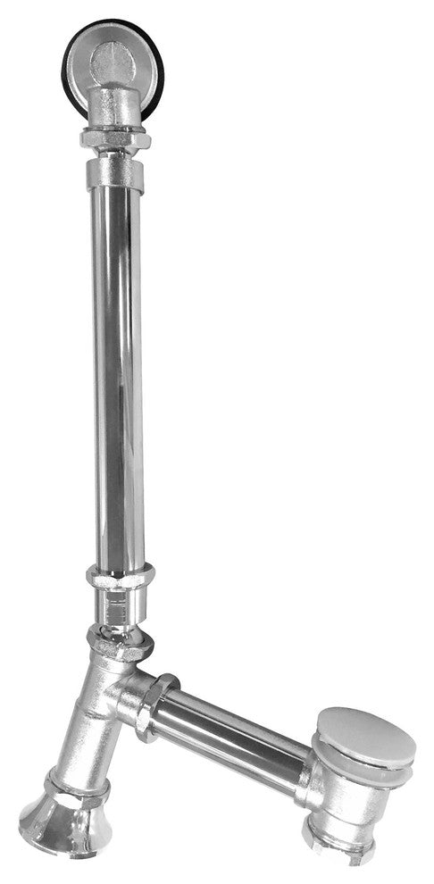 59" Black Clawfoot Tub and Tray, White Feet, Gold External Drain