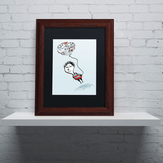 'Love Balloon' Matted Framed Canvas Art by Carla Martell