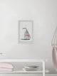 "Sailing Pink" Framed Painting Print, 20"x30"