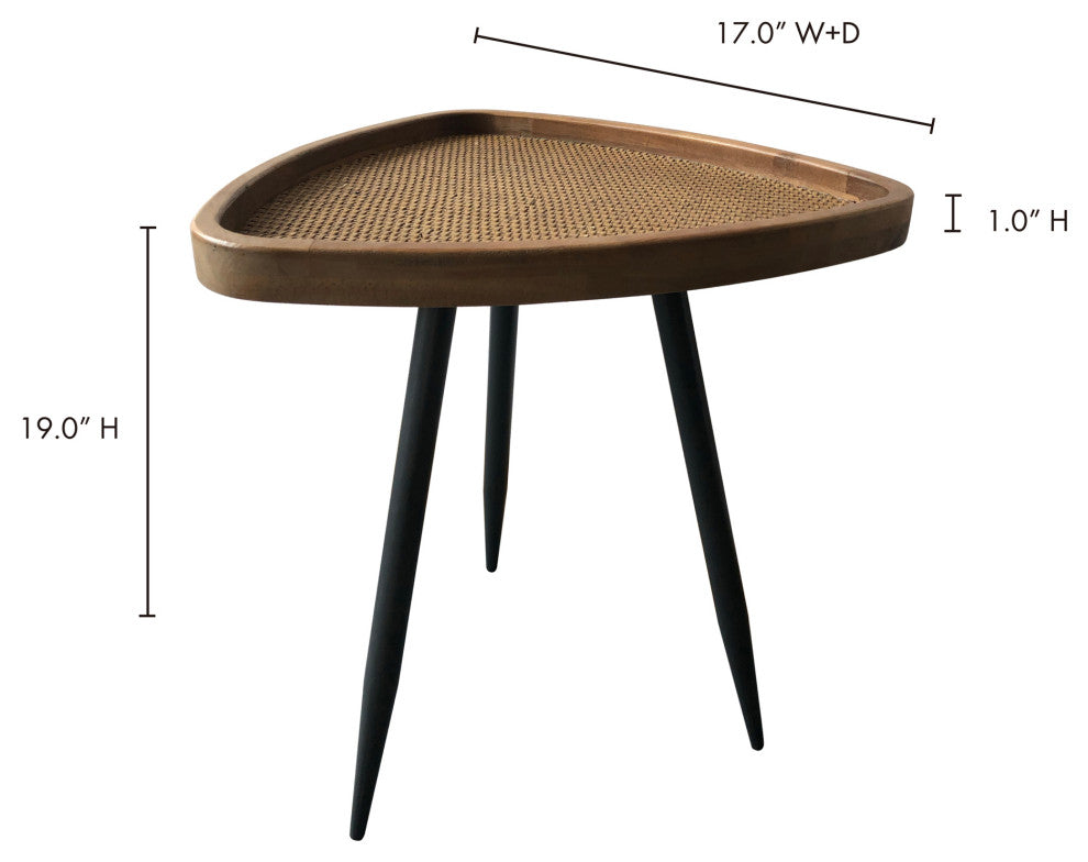 Rollo Rattan Side Table