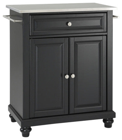 Cambridge Stainless Steel Top Portable Kitchen Island