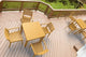 Compamia Ares Square Dining Table, Teak