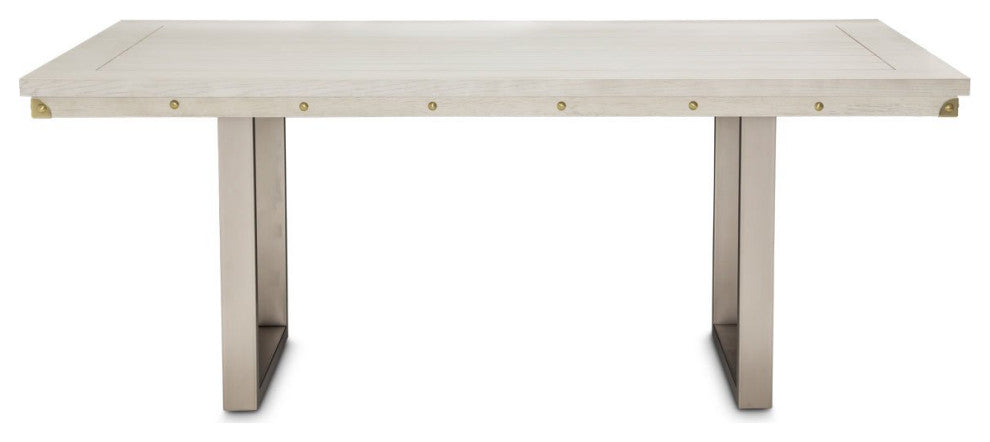 Aico Amini Menlo Station 7 PC Rectangular Dining Set in Eucalyptus