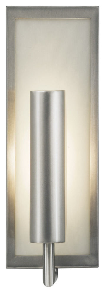 1-Light Sconce, Brushed Steel