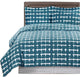 Norwich Cotton Silky Soft Duvet Cover Set, Lake Blue and White, King/Cal King