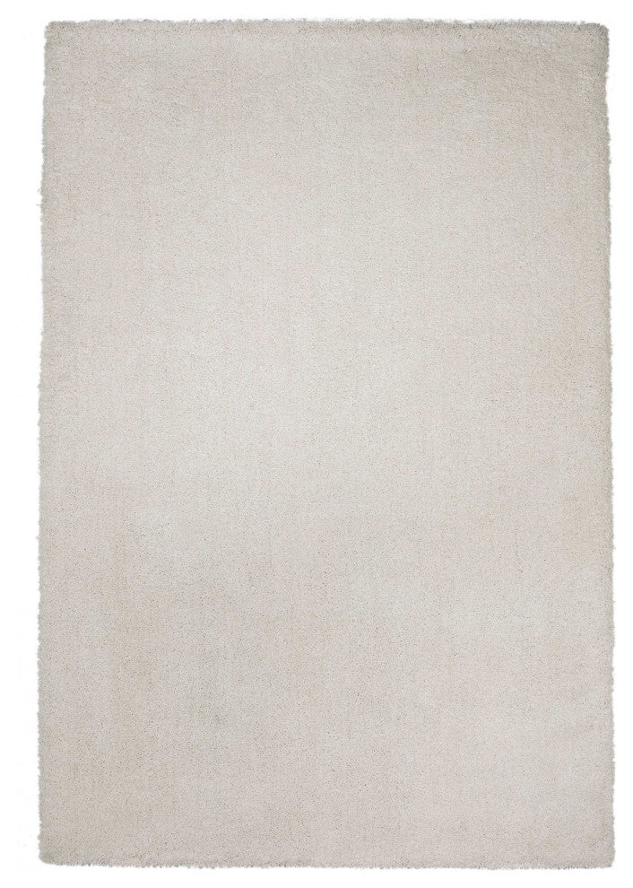HomeRoots 5' x 7' Ivory Plain Indoor Area Rug