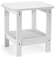 Inspired Home Daylan Outdoor Table, Weather Resistant, White