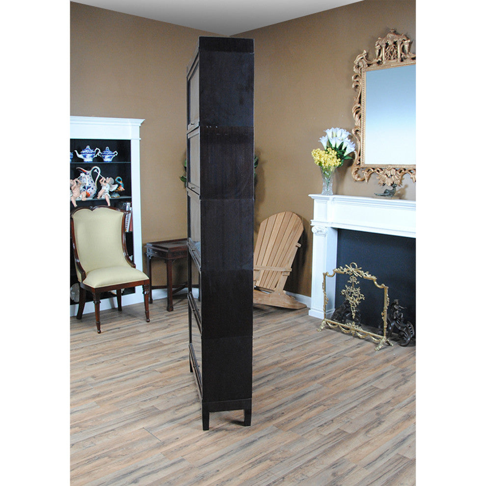 NVIN0341 Vintage Mahogany Globe Wernicke Bookcase