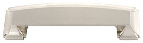 3 In. and 96mm Bridges Satin Nickel Cabinet Cup Pull, BPP3234-SN