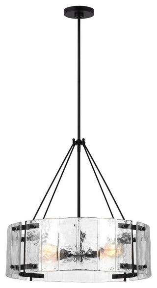 Calvert Medium Chandelier, Aged Iron