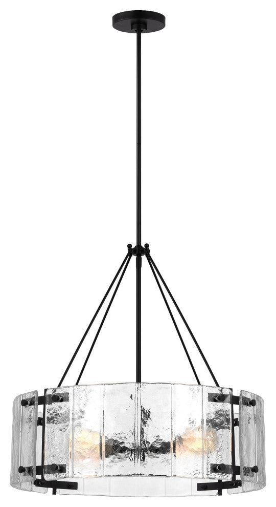 Calvert Medium Chandelier, Aged Iron