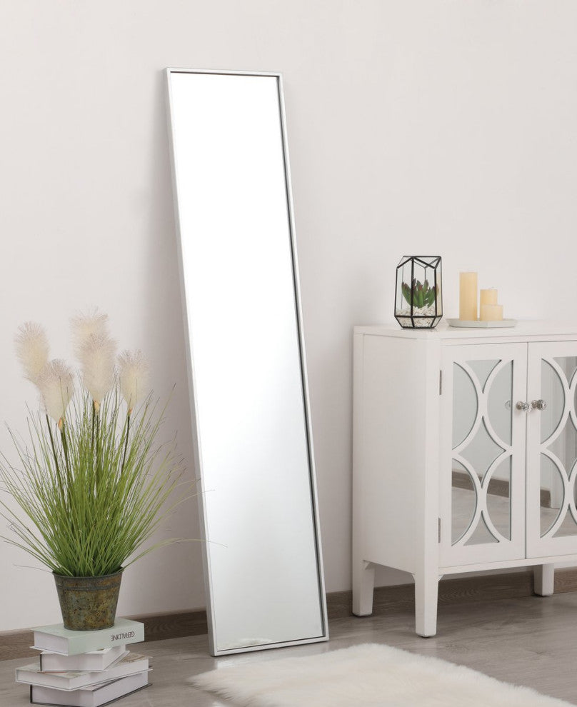 Elegant Decor MR41460S Metal Frame Rectangle Mirror, 14", Silver