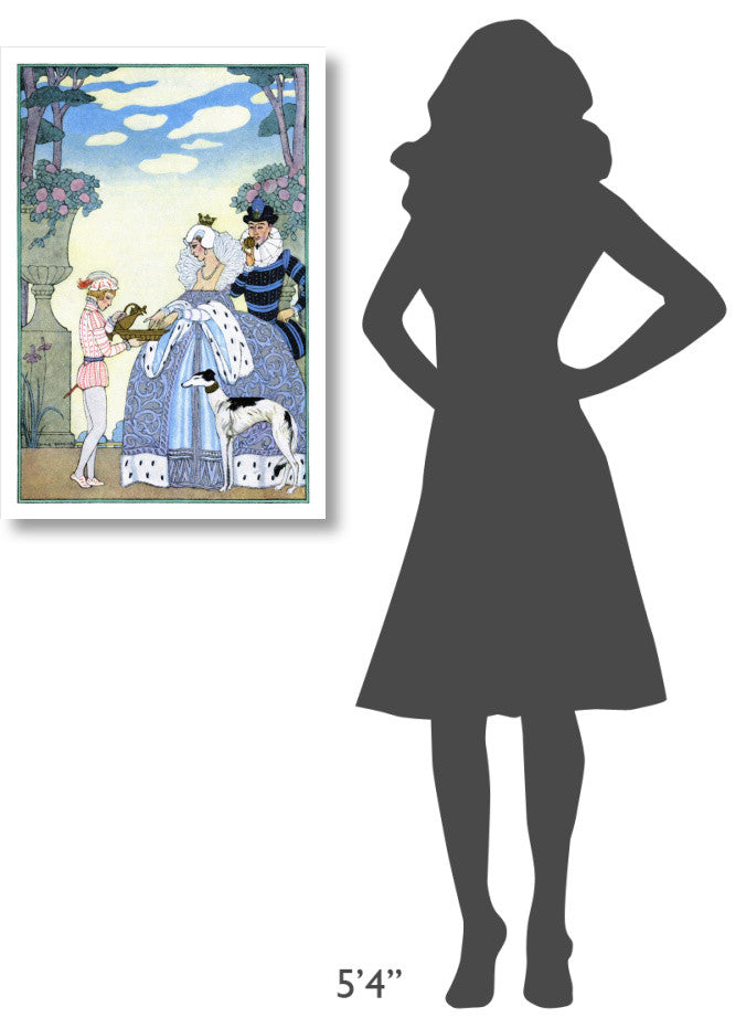 "Elizabethan England" Digital Paper Print by Georges Barbier, 22"x32"