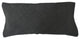 Woven Suede Lumbar Pillow, 14" x 30", Black