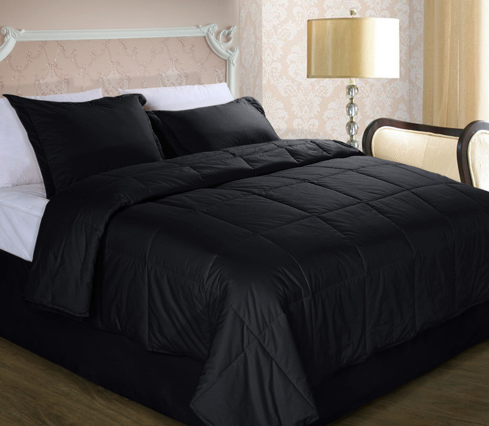 Cottonpure Sustainable Cotton Medium Warmth Breathable Hypoallergenic Comforter