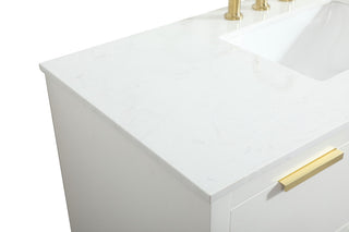 Bethany Single Bathroom Vanity, White, 48"