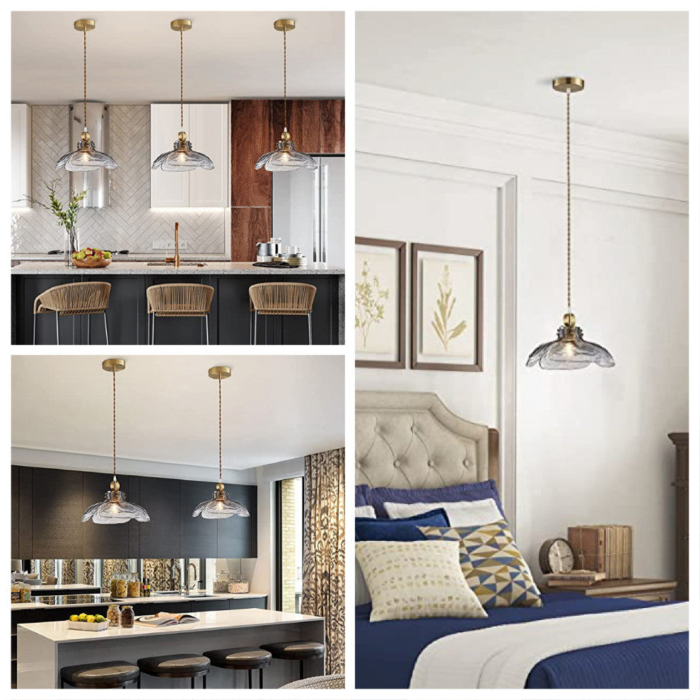 1-Light hanging lights Gray Pendant Light Fixtures Retro Hallway Bedroom Light