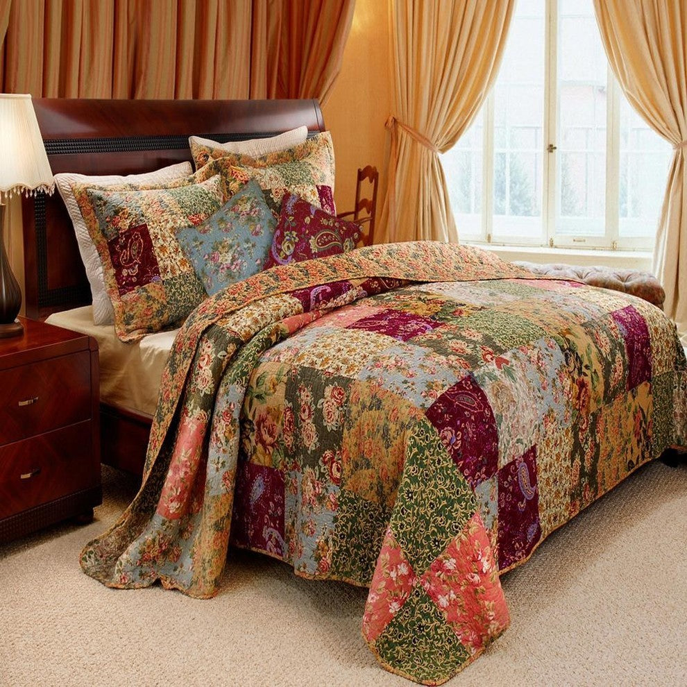 Greenland Home Antique Chic Quilt And Sham Bonus Set, 5-Piece  King